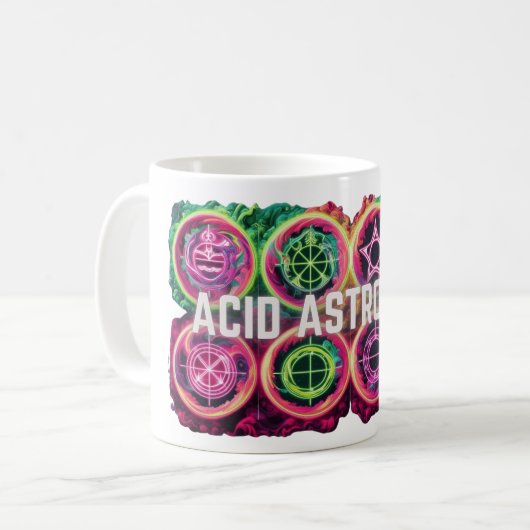 Mug Astrologie acide - Signes étoile (Devant gauche)
