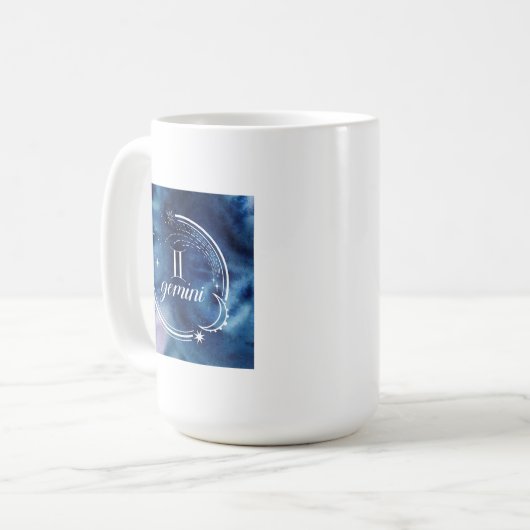 Mug Astrologie aquarelle - Gemini (Devant gauche)