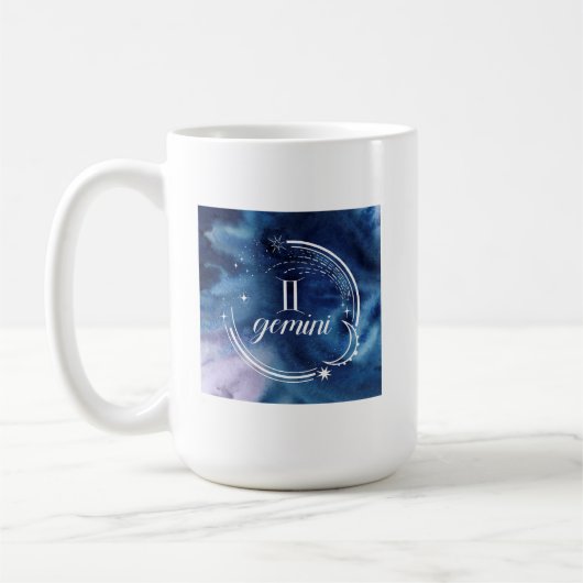Mug Astrologie aquarelle - Gemini (Gauche)