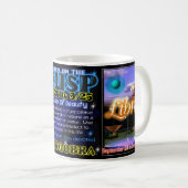 Mug Astrologie de tranchant de Balance de Vierge (Devant droit)