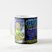 Mug Astrologie de tranchant de Balance de Vierge (Devant gauche)