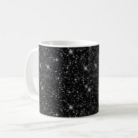 Mug Astrologie des étoiles d'amour de l'Univers noir b (Devant gauche)