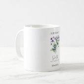 Mug Astrologie Mois de naissance Février | Violette à (Devant gauche)