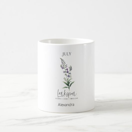 Mug Astrologie Mois de naissance Juillet | Larkspur à (Centre)