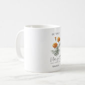 Mug Astrologie Mois de naissance Octobre | Flower Mari (Devant gauche)