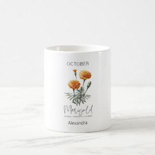 Mug Astrologie Mois de naissance Octobre Flower Mari