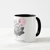 Mug Astrologie/Poissons Symbole Zodiaque Fleur Lotus (Devant droit)