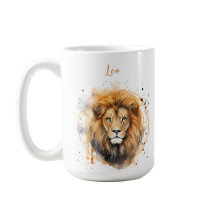 Astrologie signe zodiaque de Leo en aquarelle