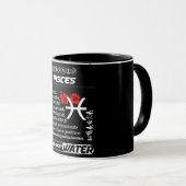 Mug Astrologie/ Symbole Zodiaque/Poissons (Devant droit)