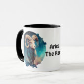 Mug Astrologie Zodiac Ram Aries personnalisée (Devant gauche)