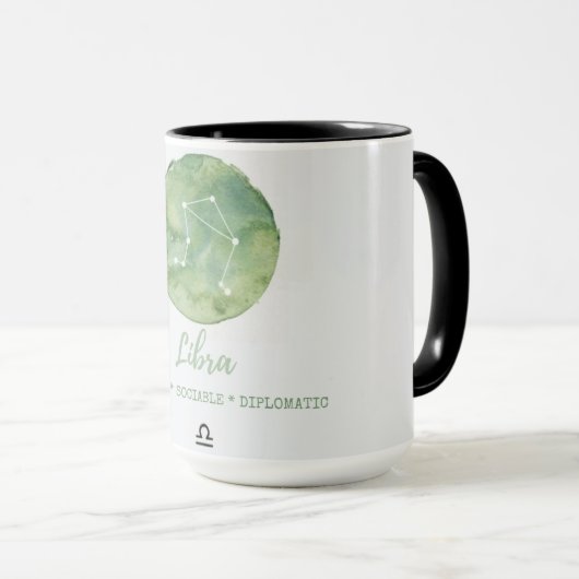 Mug astrologie zodiaque - Libra (Devant droit)