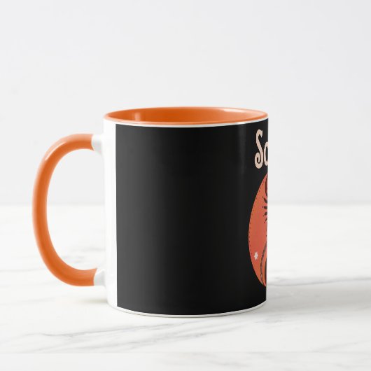 Mug Astrologie Zodiaque Scorpio Horoscope (Gauche)