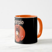 Mug Astrologie Zodiaque Scorpio Horoscope (Devant droit)