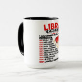 Mug Astrologie/ Zodiaque Signal//Libra Faits (Devant gauche)