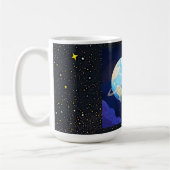 Mug Astronaut Bear Orbiting Earth (Gauche)