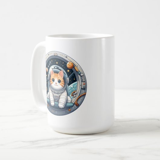 Mug Astronaut de chat (Devant gauche)