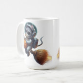Mug Astronaut de chat cosmique : Aventure magique et s (Devant gauche)