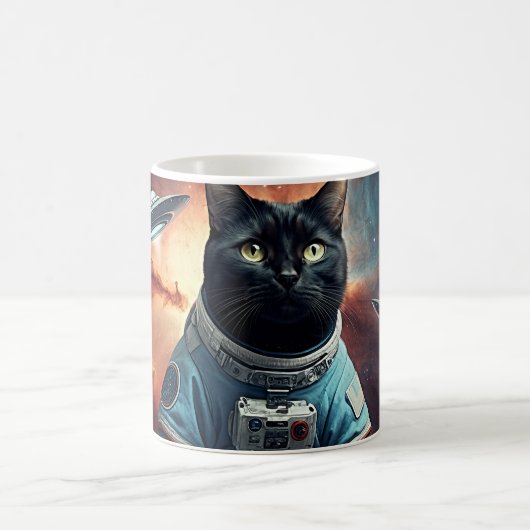 Mug Astronaut de chat galactique (Centre)