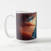 Mug Astronaut de chat galactique (Gauche)