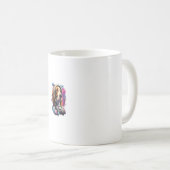 Mug Astronaut de chien de la balade dans l'espace (Devant droit)
