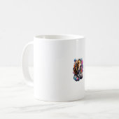 Mug Astronaut de chien de la balade dans l'espace (Devant gauche)