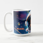 Mug Astronaut Deep Space Sky Planets Photo Gift (Gauche)