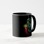Mug Astronaut Holding a Cosmic Spiral (Devant droit)