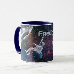 Mug Astronaut personnalisé et soucoupe volante