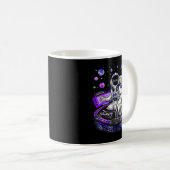 Mug Astronaut Psychedelic Music DJ Psytrance Techno ED (Devant droit)
