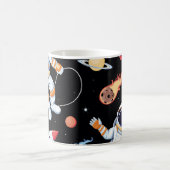 Mug Astronaut Rocket : Espace Vintage Motif sans joint (Centre)