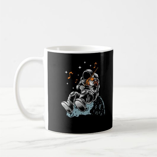 Mug Astronaut Violon Lecteur Chaîne Musicien d'instrum (Gauche)