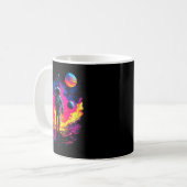 Mug Astronaut Walking In Galaxy Outer Space Explorer S (Devant gauche)
