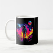 Mug Astronaut Walking In Galaxy Outer Space Explorer S (Gauche)