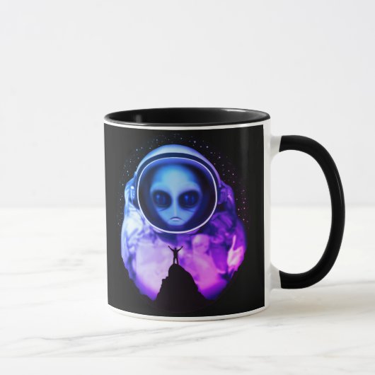 Mug Astronaute Alien rétro (Droite)