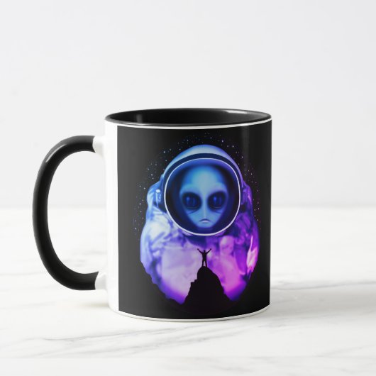Mug Astronaute Alien rétro (Gauche)