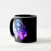 Mug Astronaute Alien rétro (Devant gauche)