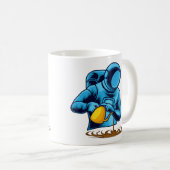 Mug Astronaute avec barista de café (Devant droit)