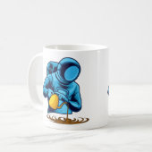 Mug Astronaute avec barista de café (Devant gauche)