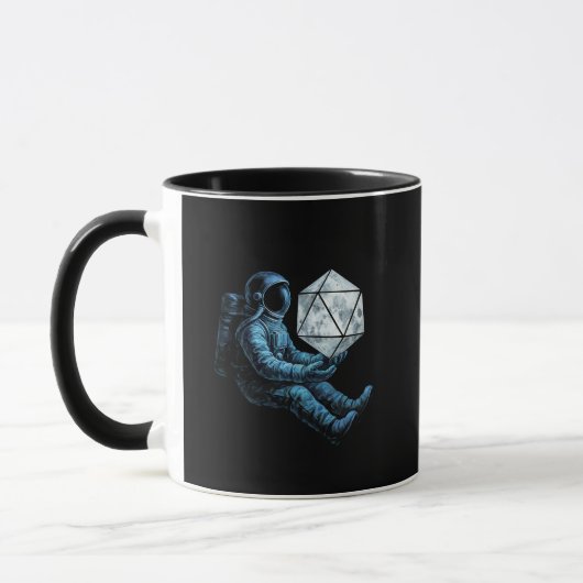 Mug Astronaute avec dés de Lune (Gauche)