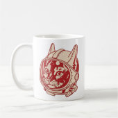 Mug Astronaute chat vintage     (Gauche)