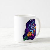 Mug Astronaute chevauchant une fusée carotte (Devant droit)