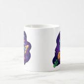 Mug Astronaute chevauchant une fusée carotte (Centre)