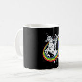 Mug Astronaute chevauchant une licorne (Devant gauche)