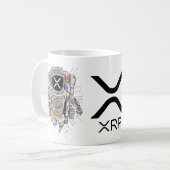 Mug Astronaute de la cryptomonnaie XRP (Devant gauche)