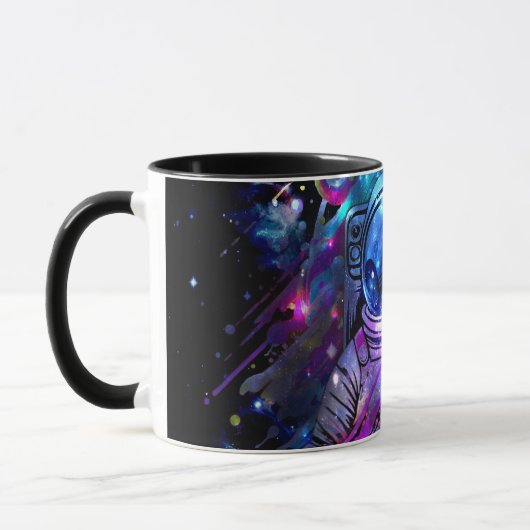 Mug Astronaute de l'espace étoilé couleur (Gauche)