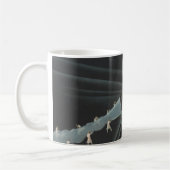 Mug Astronaute de science-fiction vintage chevauchant  (Gauche)