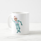 Mug Astronaute de singe de chaussette (Devant gauche)