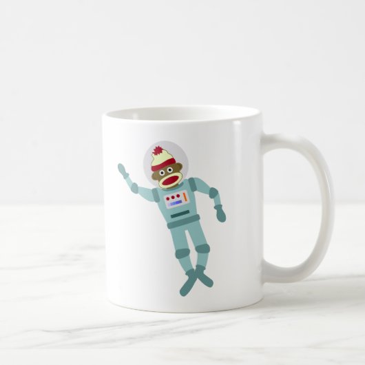 Mug Astronaute de singe de chaussette (Droite)