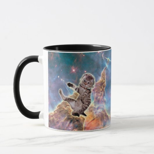 Mug astronaute du chat gras (Gauche)