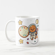 Astronaute en pain d'épices Noël Fêtes Cute Espace